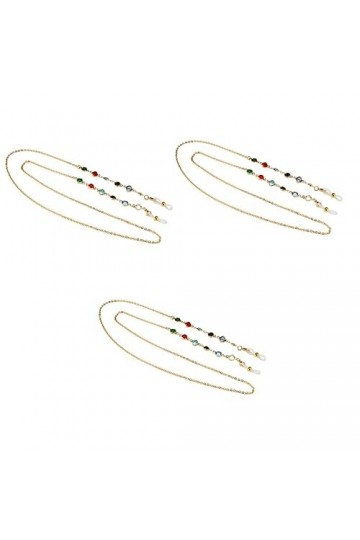 GALPADA 3 Pièces Haute Cordon Lanière Sangle Anti-Dérapant Lunettes Qualité Chaîne Titulaire Lunettes De Soleil Lunettes Lune