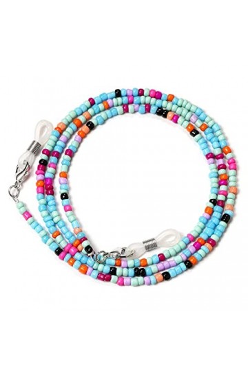 LEFEDA Lot de 6 sangles de lunettes colorées pour femme - Chaîne de lunettes de soleil - Porte-lunettes de soleil - Collier, 