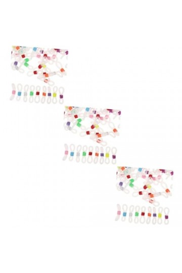 EXCEART 300 Pièces Connecteur De Crochet DOreille De Lunettes Support De Laisse Chaînes À Neige Antidérapantes Support En Si