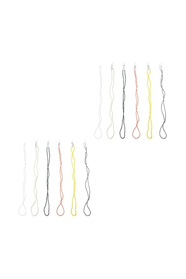 Baluue 12 Pièces Cordon Support De Lunettes De Soleil Corde De Couverture De Visage Porte-lunettes Extension De Couverture Fa