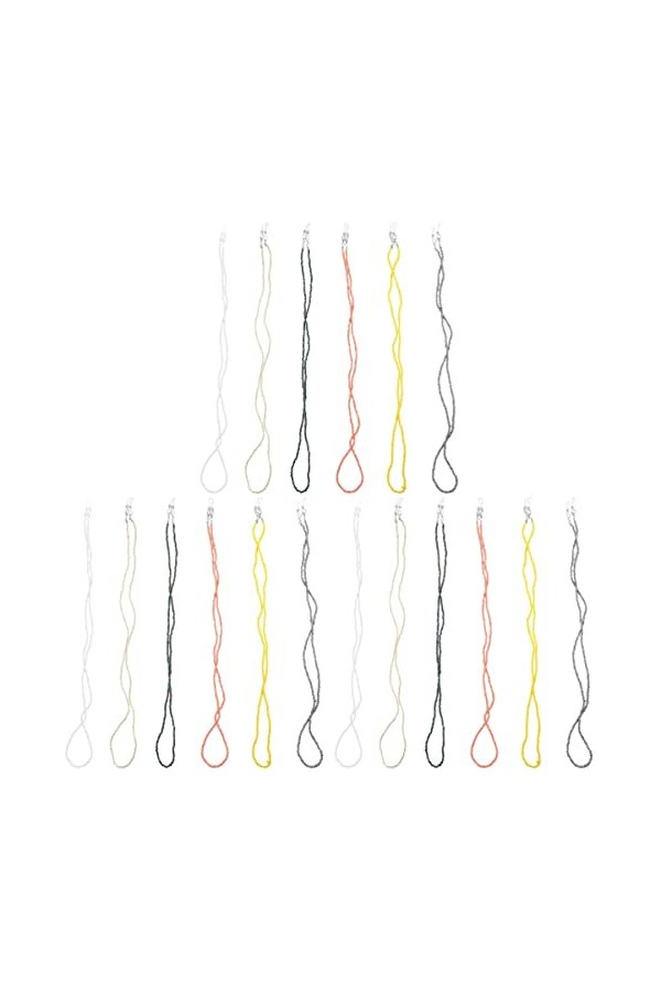 Baluue 12 Pièces Cordon Support De Lunettes De Soleil Corde De Couverture De Visage Porte-lunettes Extension De Couverture Fa