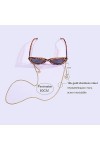 Chaînes À Lunettes Or Couleur Acier Inoxydable Lunettes Chaîne Support Sangle Lanière Mode Lunettes De Soleil Lunettes Femmes