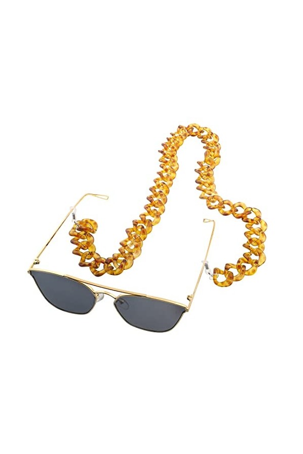 HOOENG Lunettes Sangle Lunettes lanière for Femmes Acrylique Masque chaînes Simple Mode Porte-Lunettes chaînes Lunettes reten