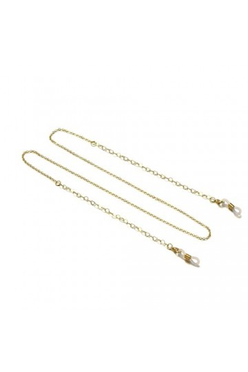 XIDUO Cordon en métal pour lunettes de soleil pour femme - Couleur : doré - Taille : 70 cm