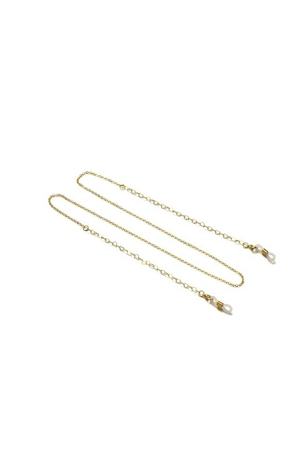 XIDUO Cordon en métal pour lunettes de soleil pour femme - Couleur : doré - Taille : 70 cm