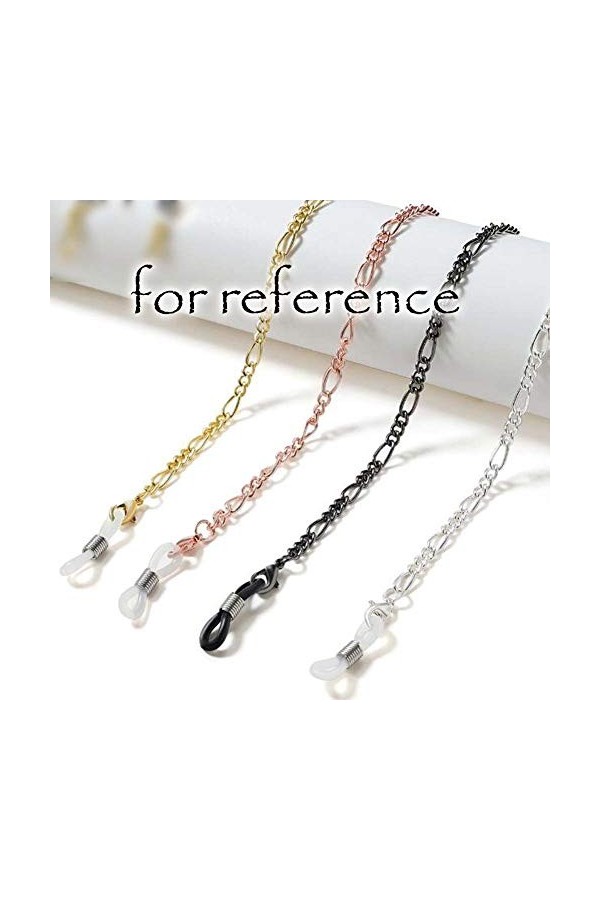 2 pièces métal lunettes chaîne cordon multifonction lunettes de lecture chaîne collier chaîne gouttes de pluie lunettes de so