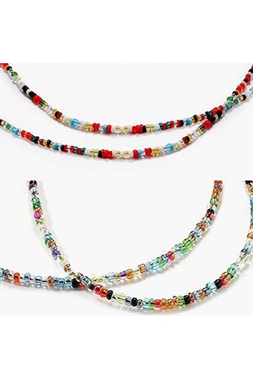 2 pièces perles acryliques colorées chaîne de lunettes chaîne de lunettes de soleil sangle de lecture lunettes cordon lanière