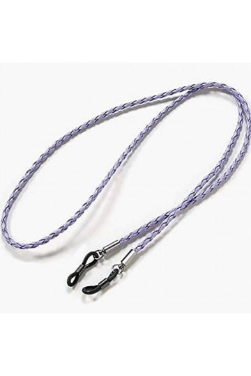 5 pièces multicolore PU tissé chaîne de lunettes chaîne chaîne lunettes de soleil cordon cou sangle titulaire lunettes de lec