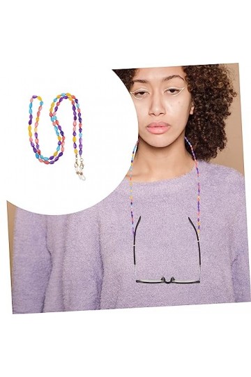 Toddmomy Sangle De Lunettes Pour Femmes Sangles De Lunettes Collier Chaîne De Lunettes Lanière De Lunettes Collier De Cordon 