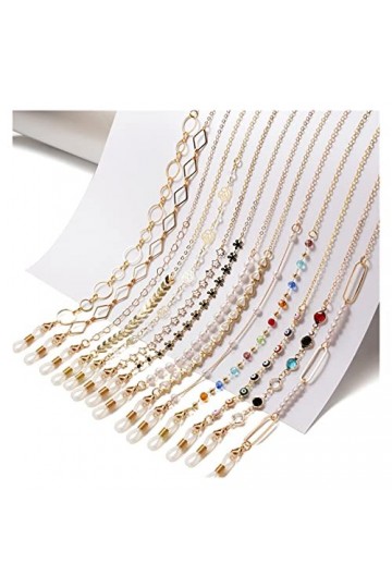 BELLAY Chaînes de Lunettes de Mode for Femmes chaînes de Lunettes de Soleil en Cristal Lunettes Porte-Cordon Lunettes lanière