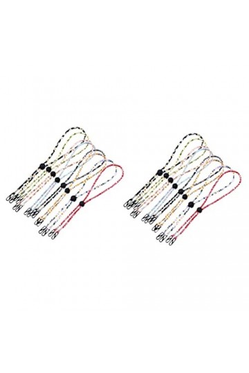 STOBOK 16 Pièces Lunettes Masque Longe Masque Adulte Lunettes De Sport Lunettes De Soleil De Sport Visage Collier Sangle De S