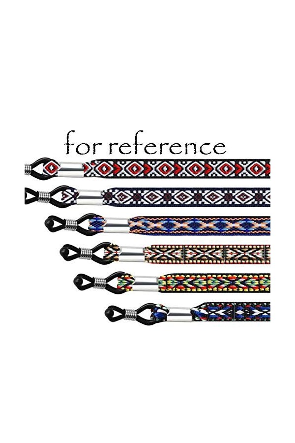 2 pièces couleur aléatoire Sport lunettes chaîne tissu porte-lunettes large sangle de lunettes de lecture lunettes de lecture