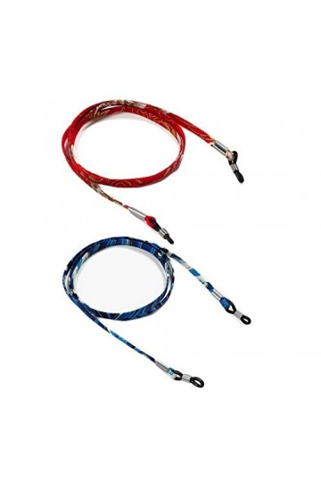 3 pcs couleur aléatoire tissu lunettes de lecture chaîne chaîne lunettes de soleil support sangle