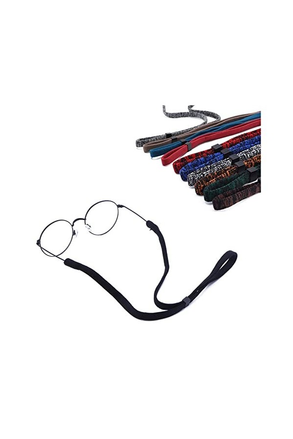 BELLAY Lunettes de soleil chaîne Sport lunettes cordon porte-lunettes lunettes cordon cou sangle anti-dérapant lanière lunett