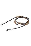 BELLAY Perles en Bois Lunettes perlées Chaîne Lunettes de Soleil Lanière Cordon à Lunettes Sangle de Cou Suspendue