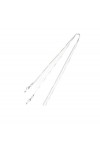 Chaîne De Lunettes 5 Pièces Lunettes Chaîne Masque Lanière Anti-Perte Licou Collier Bijoux, Argent
