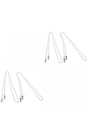 GLSTOY 4 Pièces Corde à Lunettes Anti Chute Chaîne Doreille Pour Lunettes Lanière Pour Femme Lunettes De Soleil De Mode Pour