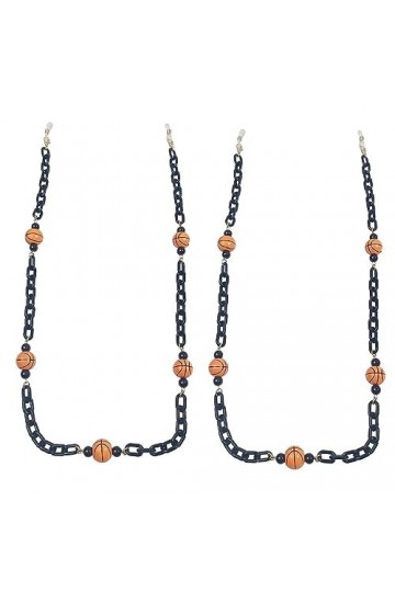 LEFEDA Lot de 2 chaînes de lunettes antidérapantes à perles pour femme - Cordon de lunettes de soleil pour homme - Chaîne de 