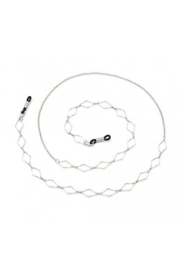 Chaîne de lunettes perlées for femmes, 1 pièce, lanière de lunettes de soleil en métal, sangle de support de cordon de lunett