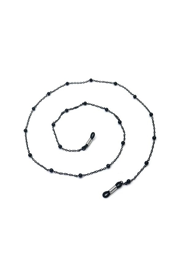 Chaîne de lunettes perlées for femmes, 1 pièce, lanière de lunettes de soleil en métal, sangle de support de cordon de lunett