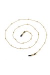 Chaîne de lunettes perlées for femmes, 1 pièce, lanière de lunettes de soleil en métal, sangle de support de cordon de lunett