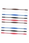 Mikikit 20 Pièces Sangle De Lunettes En Silicone Des Sports Cordon De Lunettes En Silicone Porte-lunettes De Soleil Chaînes A