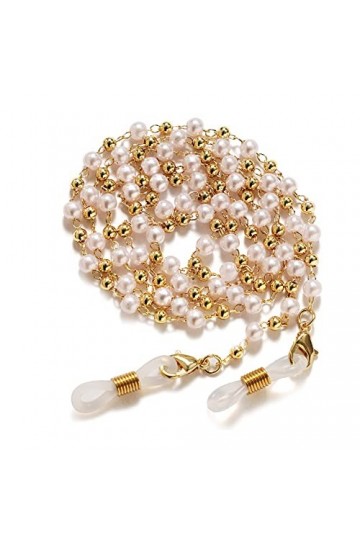 SAIBOL Chaîne de lunettes, Chaîne de lunettes en perles, support de sangle de masque élégant, chaîne de retenue de lunettes f