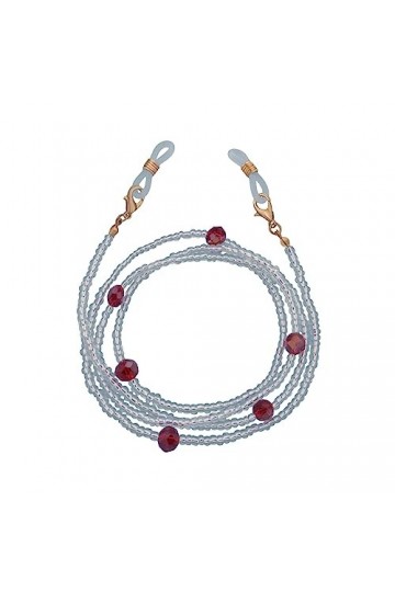 Chaîne De Lunettes Chaîne De Lunettes Pour Femmes, 5 Pièces, Perles Blanches, Accessoires De Masque