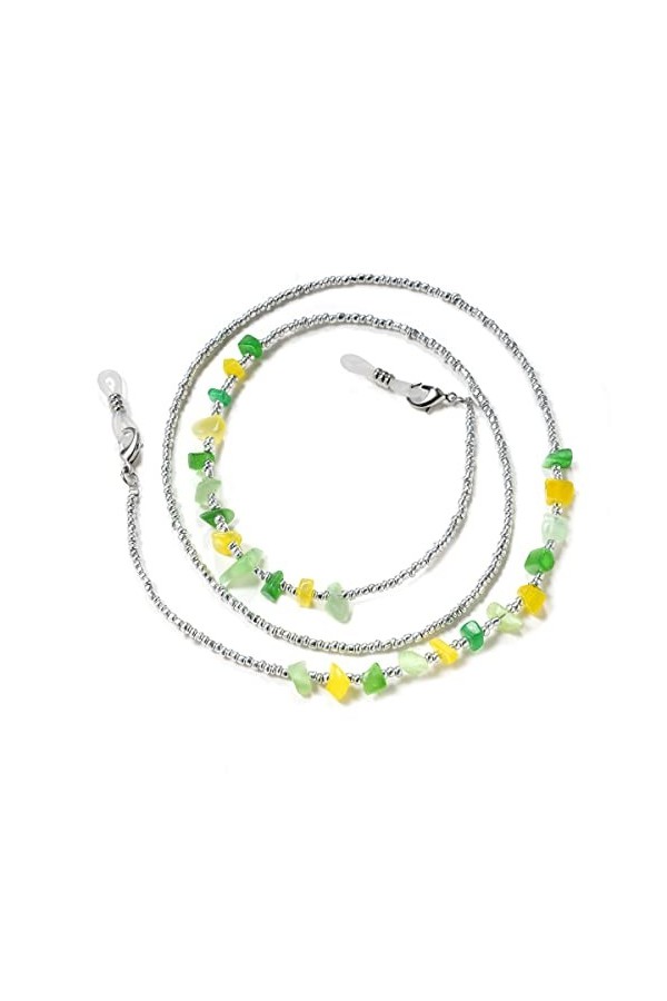 UYUME Chaîne de lunettes, Perles de pierre chaînes de lunettes lunettes de lecture chaîne de retenue de lunettes for femmes h