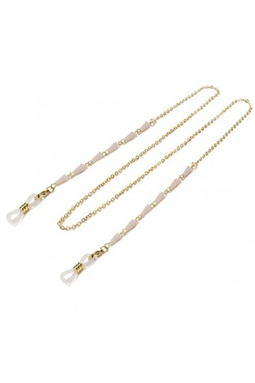 PUTOVA Remplacer le support de nez métallique, Chaîne de lunettes en cristal, chaîne de retenue de lunettes en métal for femm