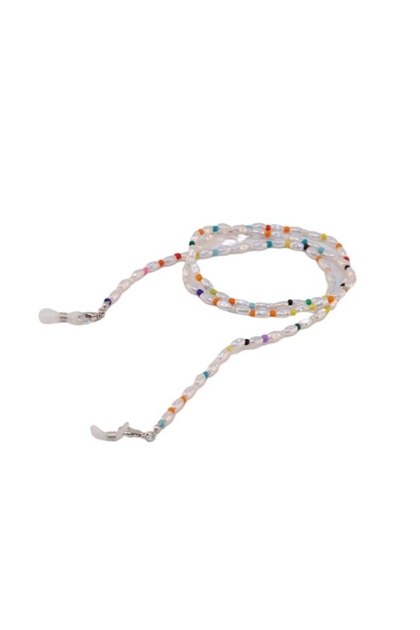 Chaîne De Lunettes 2 Pièces Chaîne DÉcouteurs Chaîne De Masque Anti-Perte Perle De Verre Perle Couleur Perle Chaîne De Lunet