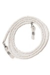 Chaîne De Lunettes Chaîne De Masque Facial, 5 Pièces, Chaîne De Lunettes À Perles Colorées, Blanche