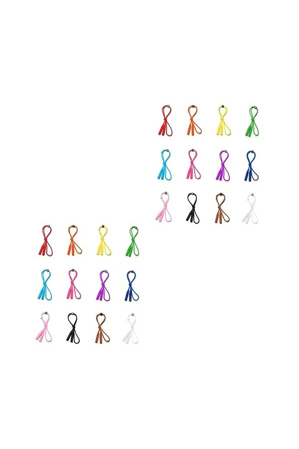 Uonlytech 24 Pcs Lanière Lunettes De Soleil Lunettes De Soleil De Sport Lunettes De Soleil Lunettes Sangle De Sécurité Cordon