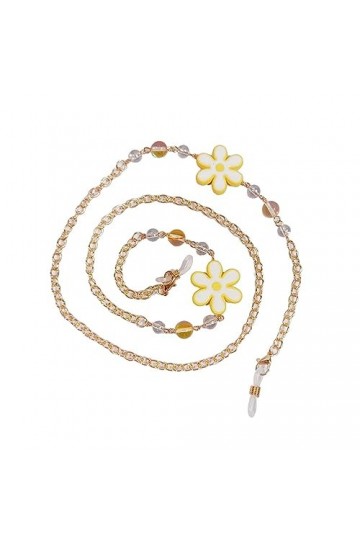 LEFEDA Lot de 2 perles colorées pour chaînes de lunettes pour femme, fixateurs de lunettes, porte-masques, lunettes de lectur