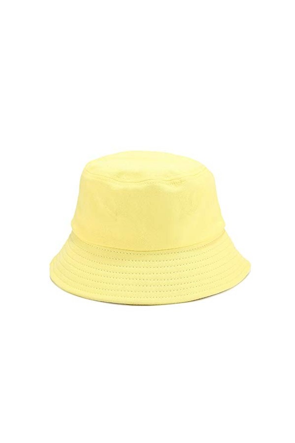 DORRISO Mode Femme Chapeau Soleil Anti-UV Large Bord Loisir Visière Pliable Plage Voyage Chapeaux Coton Beige