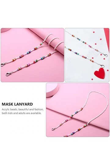 NUOBESTY 6 Pcs Masque Anti-Chute Chaîne Cordons Pour Collier Lanière Lunettes Pour Lunettes Lanière Lunettes Support Lunettes