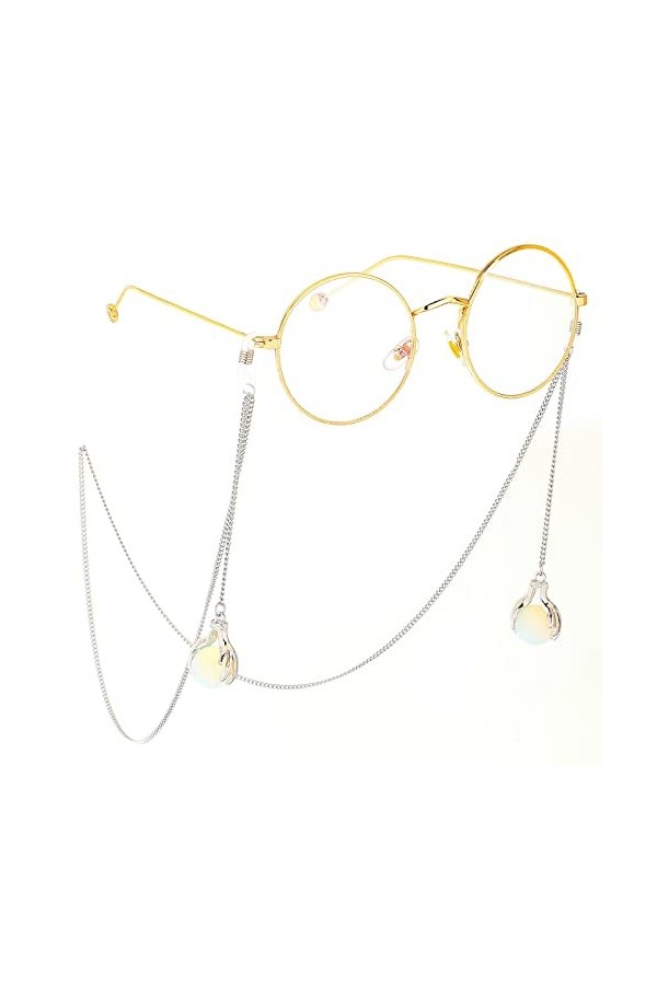 chaîne de Lunettes Sangle de Lunettes de chaînes de Lune Délicat, Beau et Durable. Color : Bronze, Size : 1 
