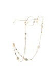 HczIon Chaîne Lunettes 2 Pièces De Bracelet De Lunettes Métalliques Antidérapantes Chaîne De Lunettes Ajourées En Or Cordon D