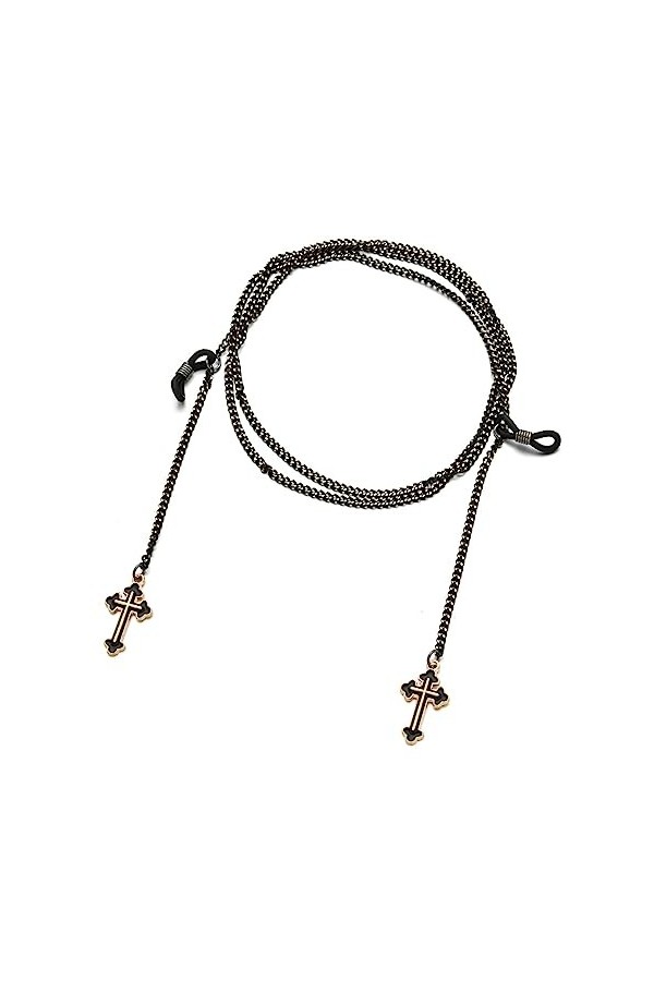 HczIon Chaîne Lunettes 2&nbsp;Pièces Suspension Chaîne Lunettes Chaîne Avec&nbsp;Pendentif Lunettes De Lecture Corde Porte Corde Avec C