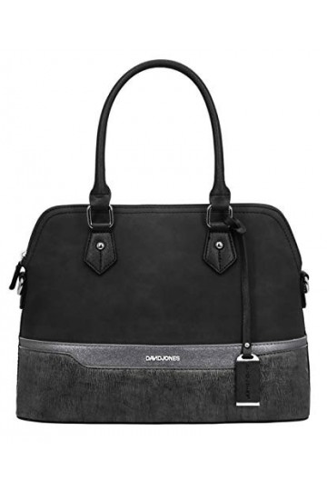 David Jones - Sac à Main Femme Bugatti - Cabas Fourre-Tout Bandes Cuir PU Multicolore Porté Epaule Bandoulière - Tote Shopper