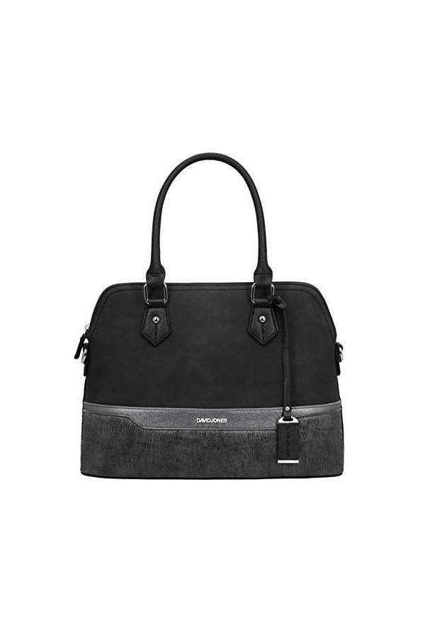 David Jones - Sac à Main Femme Bugatti - Cabas Fourre-Tout Bandes Cuir PU Multicolore Porté Epaule Bandoulière - Tote Shopper