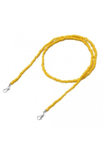 Chaîne De Lunettes 5 Pièces De Perles De Riz Colorées Masque De Couleur Mélangée Corde Antidérapante Lanière De Cou Suspendue