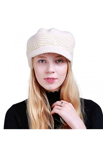 DORRISO Mode Béret Basque Chapeau Femme Français Style Printemps Automne Hiver Chaud Loisir Vacances Achats Voyage Béret Lain