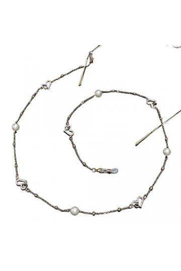 Sangle de Lunettes Lunettes lanière for Femmes métal Strass Masque chaînes Vintage Mode Lunettes retenue Convient pour Les Lu