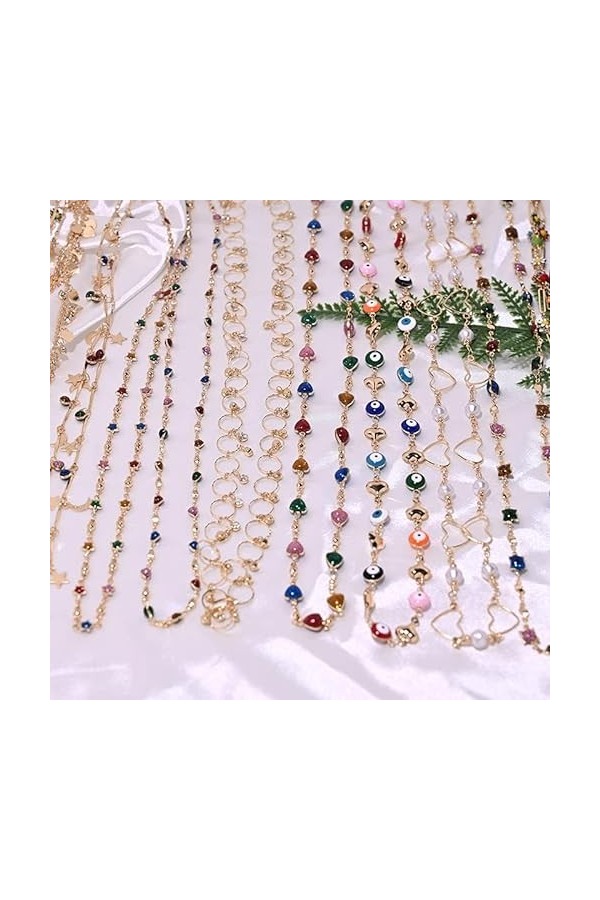 Chaînes À Lunettes Longe De Chaîne De Lunettes De Cuivre Faite À La Main Chaîne De Lunettes De Soleil De Lecture Marguerite C