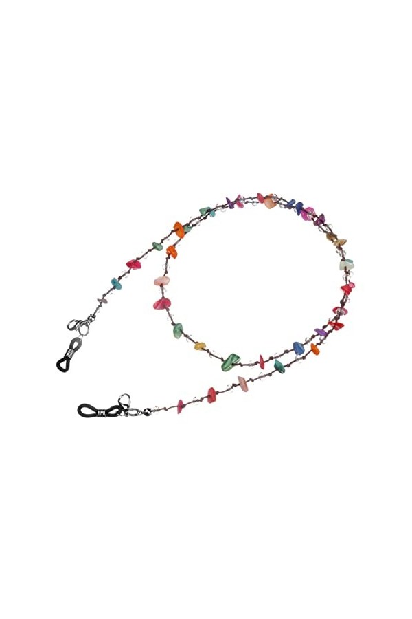 BELLAY Pierre Lunettes chaîne Mode irrégulière Bleu Perles Lecture Lunettes de Soleil lanière Sangle Collier Lunettes chaîne 