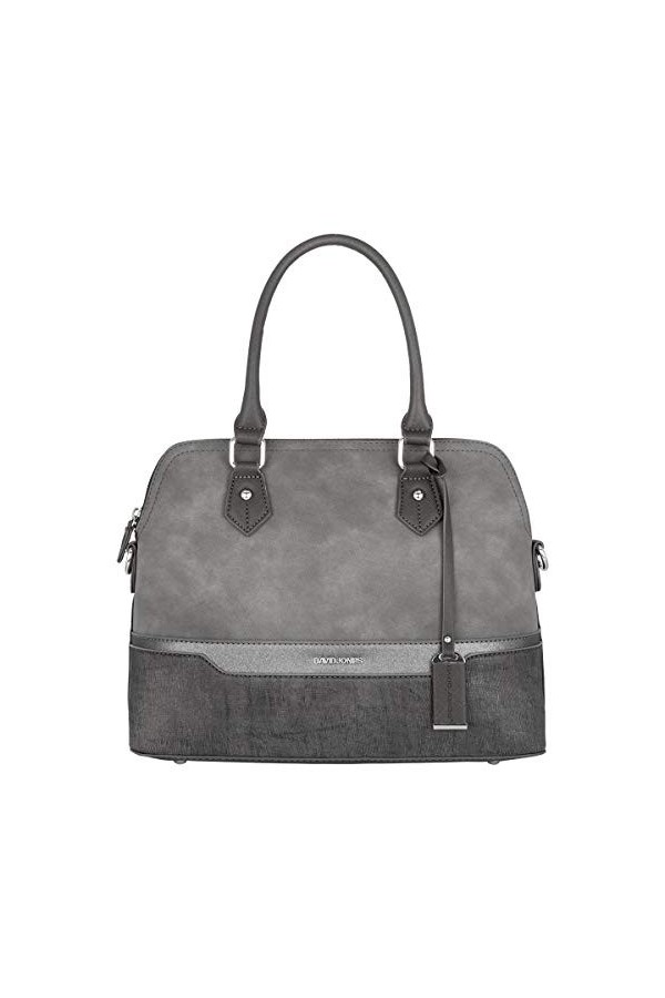David Jones - Sac à Main Femme Bugatti - Cabas Fourre-Tout Bandes Cuir PU Multicolore Porté Epaule Bandoulière - Tote Shopper