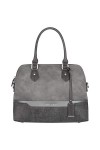 David Jones - Sac à Main Femme Bugatti - Cabas Fourre-Tout Bandes Cuir PU Multicolore Porté Epaule Bandoulière - Tote Shopper