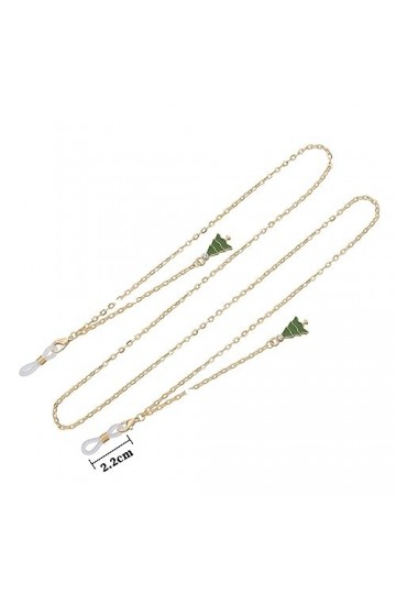 Chaîne De Lunettes Chaîne De Lunettes En Métal Pour Femmes, 5 Pièces, Pompon De Glaçage Goutte À Goutte, Arbre De Noël, Acces