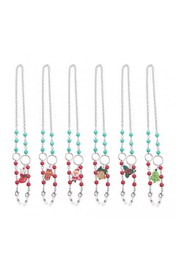 1 Chaîne De Lunettes De Noël Serviettes Décoratives Sangles De Lunettes De Soleil Sangle De Lunettes Élastique Sangle Porte-l